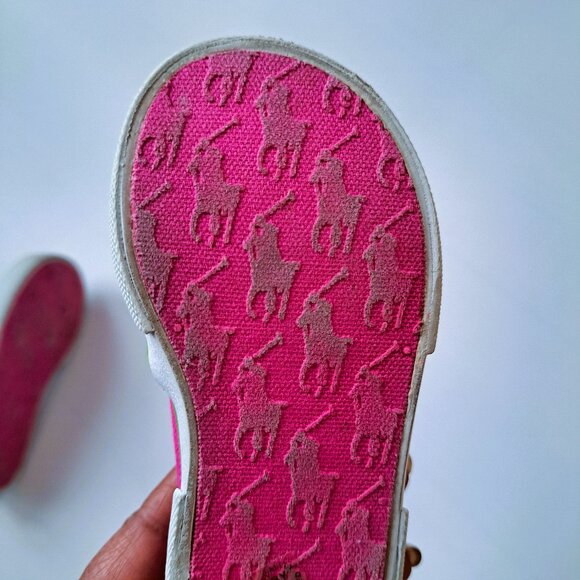 Polo Ralph Lauren girls' Bal Harbour Repeat slip-ons size 5 sneakers - Picture 5 of 7